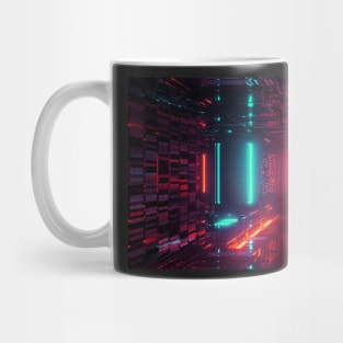 Digital Design - Pink and Violate Abstract Mug